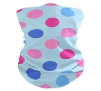 Trendy Polka Dot Pesca Blu Quattro Stagioni Protezione Solare Ghette di raffreddamento del collo per gli uomini Maschere leggere per il viso per Ciclismo Pesca Caccia