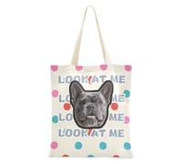 Trendy Polka Dot Teal Red Peach Personalizzato Pet Avatar su Tela Borsa Tote Immagine Personalizzata Borse della spesa di Tela Per La Spesa di Generi Alimentari Bulk Totes Per Lady Blanks