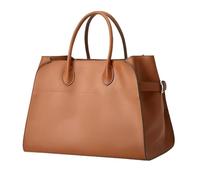 Trendy PU Leather Tote Bag for Women, Large Capacity Classic Vintage Top Handle Bag, Luxury Elegant Casual Work Handbags(Color B)