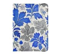 Trendy Retro Floreale Grigio Blu Buttercup Patata Dolce Modello Porta passaporto in pelle per viaggio Famiglia per viaggio Custodia Vaccino Protettiva Portafoglio Porta Passaporto per gli uomini