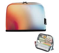 Trendy Rosso Blu Blur Sacchetto di Matita di Stoccaggio Grande Sacchetto Della Matita Della Chiusura Lampo Matite Caso Carino Della Penna Delle Ragazze