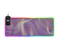 Trendy Sci-fi Neon Lines Ricarica Wireless Incandescente scrivania animale pad animale pad tappetino per il mouse per laptop comodo viaggio 80x30 cm