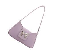 Trendy Shoulder Bag PU Leather Armpit Bags Evening Purse Bows Handbag for Women Secure Storage for Daily Essential Underarm Bag
