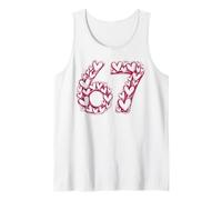 Trendy Six Seven Viral Sketch Cuore 67 Carino Valentine School Canotta