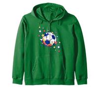 Trendy Soccer Ball From The Stars Retro Chest Logo Felpa con Cappuccio