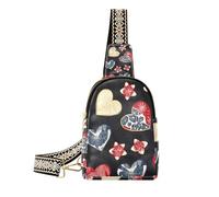 Trendy Star Japanese Style Cuore Forma San Valentino (2) borse per ragazze antifurto sopra borsa a tracolla per viaggio, stella stile giapponese a forma di cuore San Valentino (2), 1 size