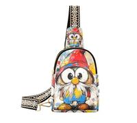 Trendy Sweet Gnome Art Painting grande fanny pack antifurto piccole borse a tracolla per il viaggio, Pittura dolce Gnome Art, 1 size