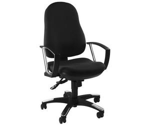 TRENDY SY - Sedia Home Office Nero tessuto