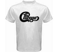 Trendy T-Shirt Knock New Chicago Band Logo Concert Tour Men's White Size Black M