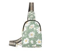 Trendy White Daisy petto bag per borsa leggera crossbody marsupio per viaggio, Margherita bianca., 1 size