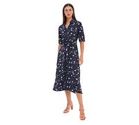 Trendyol Abito da Donna in Tessuto, vestibilità Regolare, Blu Navy, 70