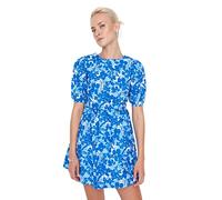 Trendyol Abito da Donna Mini A-Line Regolare, Blu, 70