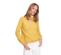 Trendyol Alto Collo Plain Regolare Maglione Maglia di Tuta, Giallo, S Donna