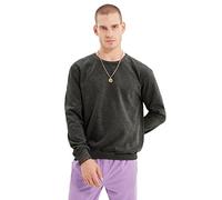 Trendyol Anthracite-Felpa da Uomo Regular Fit Maglia di Tuta, Grigio, M
