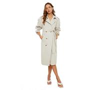 Trendyol Beige archbreaker Detailed Water Driving Long Trench Coat Impermeabile, 40 da Donna