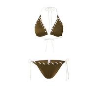 Trendyol Bikini oliva / bianco Donna Trendyol XS