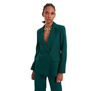 Trendyol Black Button Detailed Jacket Trendyol Giacca Nera con Bottoni, Nero, Donna