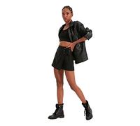 Trendyol Black Coupling Details, Pantaloncini e Bermuda Casual, Nero, 36 Donna