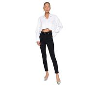TRENDYOL Black High Waist Jegging Jeans Twoaw24je00264, Nero, 44 Donna