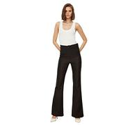 Trendyol Black High Waist Spanish Trousers Boxer Bambino, 38 da Donna