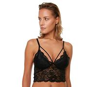 Trendyol Black Lacy Bralet Reggiseno, XL da Donna