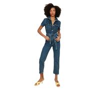 Trendyol Blue Arched Denim Overalls Salopette, 40 da Donna