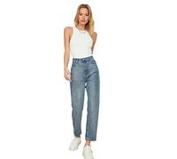 Trendyol Blue High Waist Straight Jeans, 36 da Donna