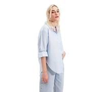 Trendyol Blue Loose Fit Shirt Maglia, Blu, 46 Donna