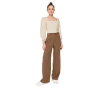 Trendyol Brown Spacious Trousers Boxer Bambino, 40 da Donna