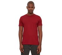 Trendyol Burgundy Basic-Maglietta a Maniche Corte da Uomo, Slim Fit, 100% Cotone T-Shirt, Bordeaux, S