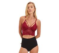 Trendyol Burgundy Lacy Bralet Reggiseno, M da Donna