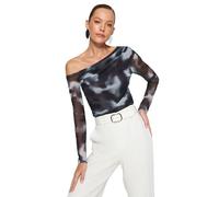 Trendyol Camicetta Donna TWOAW24BZ00051, Antracite, S