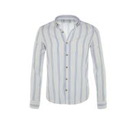 Trendyol Camicia blu chiaro / bianco Uomo Trendyol XXL blu chiaro / bianco