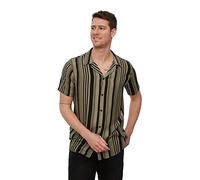 Trendyol Camicia da Uomo in Tessuto con Colletto a Camicia, Cachi, S