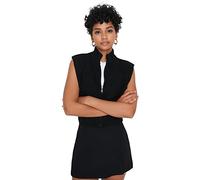 TRENDYOL Cardigan Crop Knitwear Felpa, Nero, S Donna
