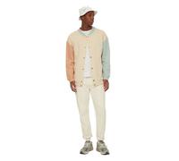 Trendyol Cardigan in Maglia con Colletto Bomber Standard Uomo Maglione, Beige, XL