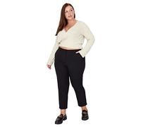 Trendyol Carrot Plus Size Pants Pantaloni, Black, 48 Donna