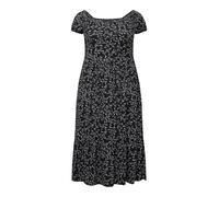 Trendyol Regular Fit Knit Abito Donne Midi off-Spalla vestibilità Regolare Maglia Plus Size Vestito, Nero, XXXL Donna
