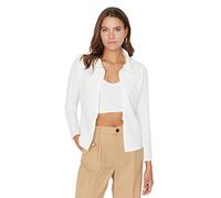 Trendyol Damen Figurbetont Basic Plain Gestrickt Jacke Cappotto, Ecru, M da Donna