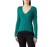 TRENDYOL Damen Gerade Lange Ärmel Regulär Strickjacke Maglione Cardigan, Verde Smeraldo, L Donna
