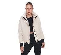 Trendyol Damen Regular Puffer Plain Webstoff Winterjacke Cappotto, Beige, S da Donna