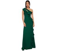 Trendyol Detailliertes Abendkleid und Abschlusskleid, Abito da Sera Formale da Donna, Emerald Green, 36