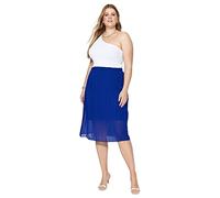 TRENDYOL Donna Midi A-Line Regular Fit Woven Plus Size Gonna, Blu, 50