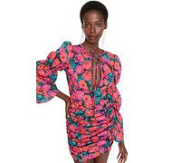 Trendyol Donna Mini Abito Aderente Tessuto, Molto colorato, 44