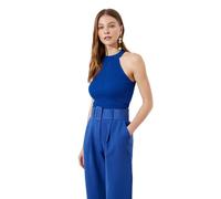 Trendyol Donna Slim Standard Halter Collo Maglieria Camicetta Camicia, Saxe Blue, S