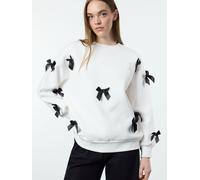Trendyol Felpa beige chiaro / nero Donna Trendyol XS beige chiaro / nero