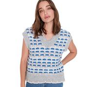 TRENDYOL Felpa con Motivo a Maglia, Grigio, L Donna
