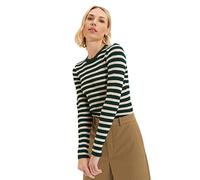 Trendyol Felpa da Donna in Maglia a Righe Verdi, Verde, S