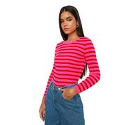 Trendyol Felpa da Donna Red Striped Knitwear - M