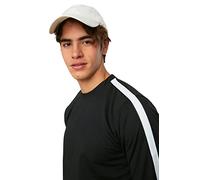 Trendyol Felpa Girocollo Basic Regular Fit Uomo Maglia di Tuta, Nero, S